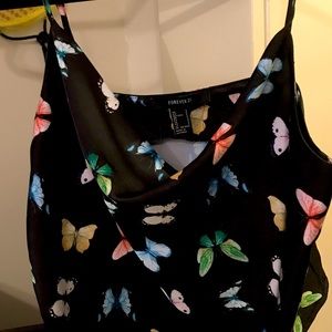 Butterfly Print Forever 21 Top